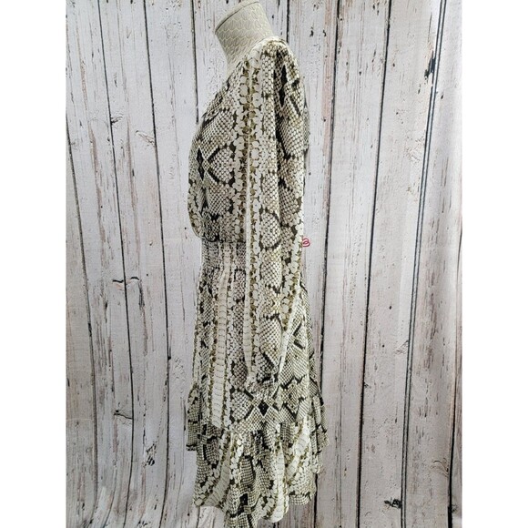 CLD Women's Medium J.Crew Cinched-Waist Snakeskin Glendale Dress M0582 EUC! - Picture 7 of 12